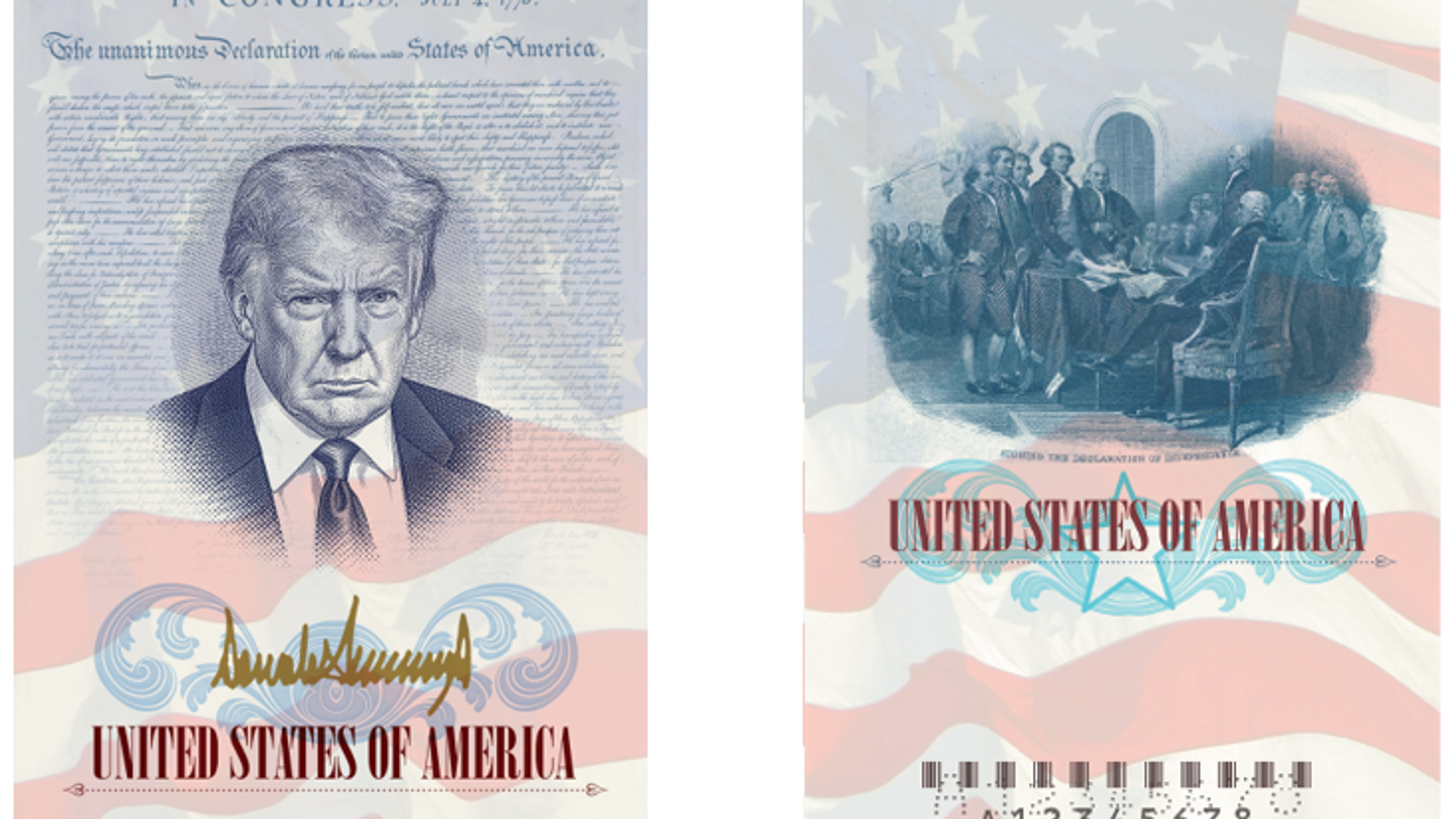 US to issue passports featuring Trump’s image